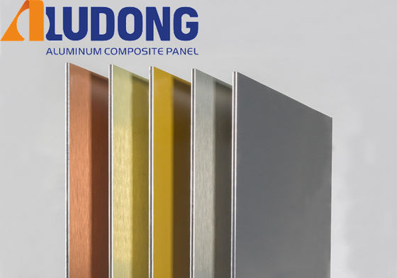In Stock 1220*2440mm Brushed Aluminium Panel PVDF Coated, Weather-Resistant for Curtain Wall ISO 9001Factory